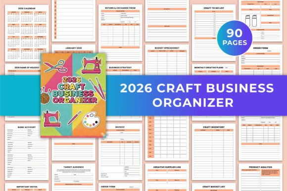 2026 Craft Business Organizer Canva KDP: A Comprehensive Tool for Creative Entrepreneurs