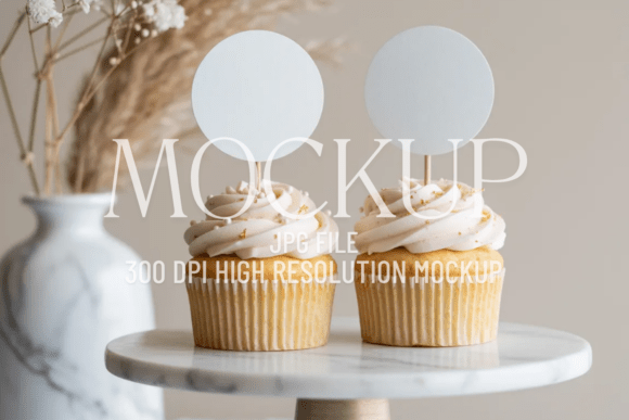 Baby Shower Minimal Gold Cupcake Topper: A Simple Solution for Elegant Presentation
