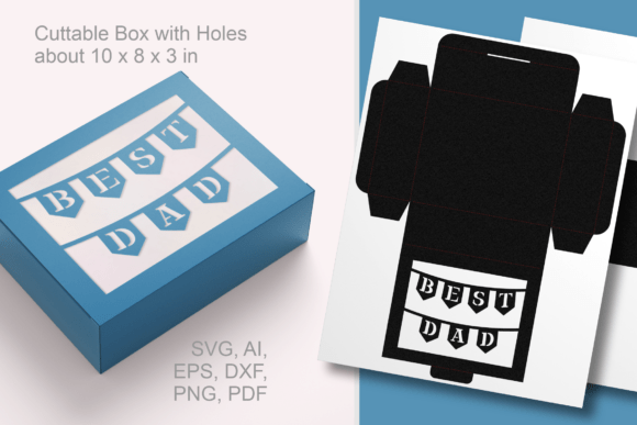 Best Dad Banner Rectangular Gift Box SVG: A Versatile DIY Packaging Solution