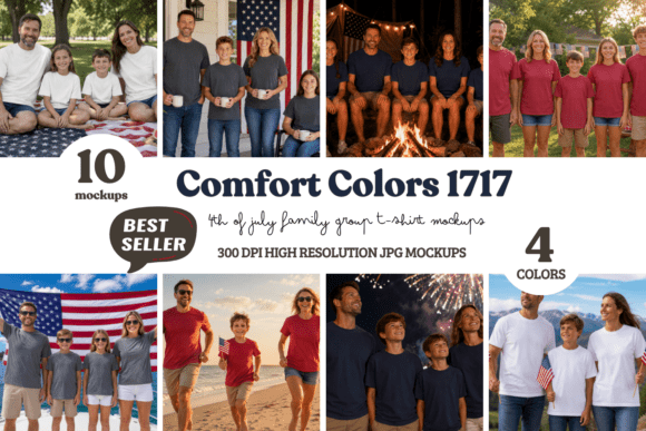 Comfort Colors 1717 Mockups for Professional Design