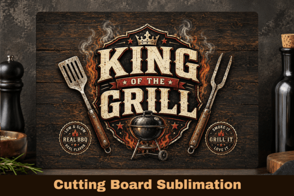 Fathers Day BBQ Cutting Board