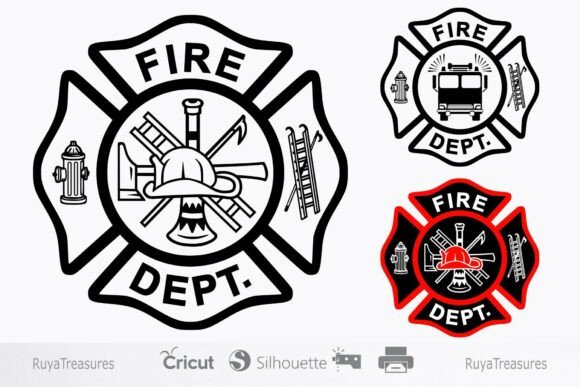 Firefighter Maltese Cross Fire Dept Svg: A Versatile Design for Creative and Practical Use