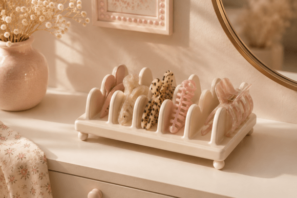 Hair Claw Clip Organizer STL Storage