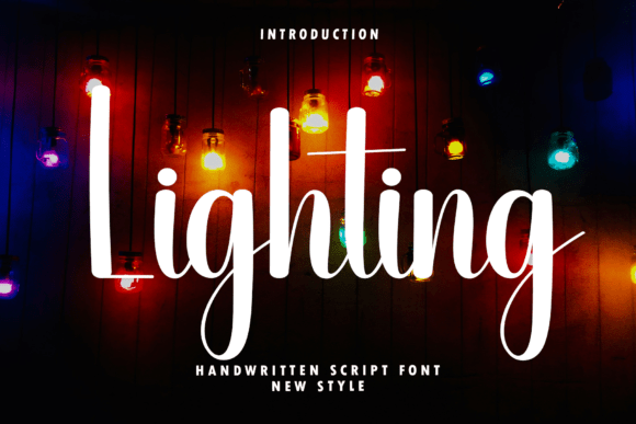 Lighting: Elevate Your Creative Projects with This Handwritten Script Font