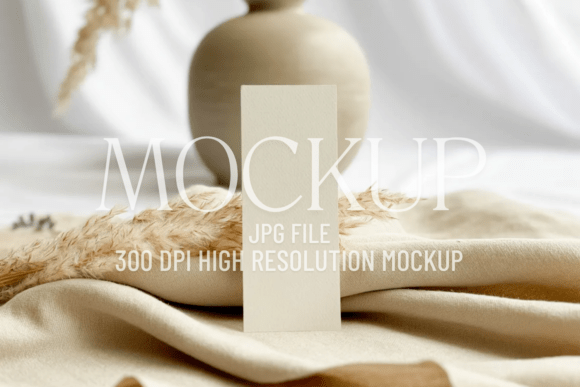 Minimal Bookmark Mockup: A Clean Solution for Design Presentations