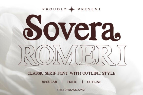 Sovera Romeri: A Serif Typeface for Luxury and Elegance