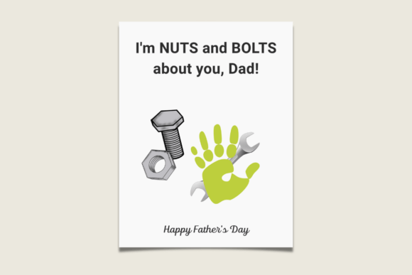 Tools Handprint Fatherβs Day Craft
